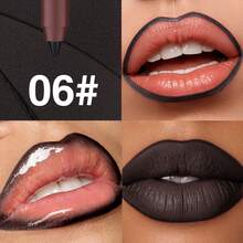 Fit Colors 3Pcs Goth Makeup Set, Double-Ended Heart Stamp Eyeliner Pen + Lip Liner + Black Lip Tint, Dark Gothic Halloween Costume Makeup Kit - Multicolor - View 9
