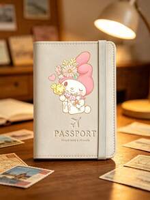 1pc New Sanrio Series Hello Kitty Print Travel Passport Holder, Multi-Slot Passport Cover With Boarding Pass Holder, Cute Cartoon Pochacco Travel Accessory Passport Cover, Lightweight Waterproof Portable Airplane Travel Accessory, Essential For Summer Vacation - Multicolor - View 10