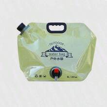 1PC Portable Outdoor Camping Water Bag Outdoor Bucket Mountaineering Folding Travel Plastic Soft Storage Large Capacity Handbag - Multicolor - View 11