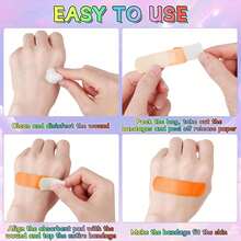 1 Box - 15/30/60pcs New Cartoon Stickers, Colorful Self-Adhesive Tape, Creative Multiple Cute Prints Including Blonde Princess And Dessert Patterns, Mixed Colors, Suitable For Daily Use, Outdoor Sports And Travel Collection - LUNARIOIN - View 9