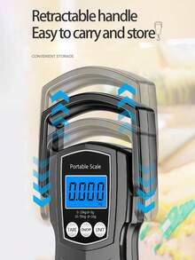 [High Quality] 1pc Portable Handheld Scale, Multi-Function Travel Scale, 50kg/75kg Capacity, Hanging Fishing Scale, Suitable For Home And Air Travel, With Large Handle, Backlit LCD Display And Weight Lock Function (AAA Batteries Not Included) - Multicolor - View 3