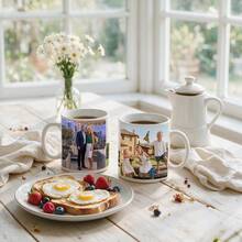 1pc Customized Mug, Personalized Photo And Text, Suitable For Daily Use, Ideal Choice For Commemorating Moments, Gift For Him/Her, Family Gatherings And Special Occasions - Multicolor - View 6