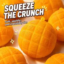 1pc Giant Pineapple Bun Squishy Toy For Adults, Soft Scented Bakery Stress Relief Toy, Slow Rebound Sens - Multicolor - View 2
