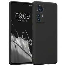 Kompatibel dengan Casing Ponsel 12, 12X, Dengan Perlindungan Kamera, Tipis, Tahan Guncangan, Fleksibel, Hitam Matte, Pelindung Silikon Lembut - Hitam - View 1