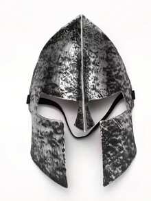 1pc 2 Styles Cool Warrior Half Face Mask | Gold & Black, Ideal For Halloween, Christmas Cosplay, Bar Club Party, Stage Performance And Photography Props - Sparta - View 8