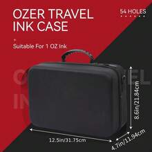 naom Tattoo Ink Storage Case, Portable Tattoo Ink Storage Case. It Can Hold 54 1-Ounce Ink Bottles, Preventing Leaks And Drying Out. Suitable For Both Beginners And Professional Tattoo Artists. Ink And Tattoo Supplies Not Included. - View 4