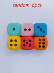 1pc/4pcs/6pcs Soft Dice Set - Perfect For Learning And Games - Suitable For Birthday, Christmas, Halloween And More - Upgraded Version - View 10