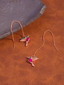 1 Pair Creative Personalized Bird Exquisite Pendant Elegant Fashion Versatile Earrings - Multicolor - View 4