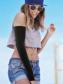 10 Pairs Unisex UV Protection Cooling Arm Sleeves, Compression Arm Sleeves, Suitable For Football, Golf, Volleyball, UV Protection, Tattoo Coverage, Also Suitable For Gardening And Other Activities - A - View 4