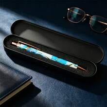 Metal Retractable Executive Pen Set With Case (1/2/3 Sets) – Black Metallic Gift Box With Protective Sponge Lining. Back-To-School Creative Stationery Gift For Teachers And Students. - Multicolor - View 3