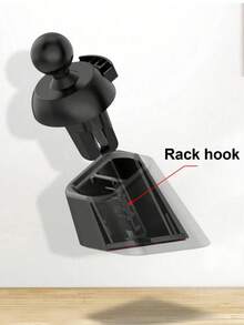 Car Phone Holder Base - Universal Holder Base Air Vent Clip Style Universal Phone Navigation Holder Base Adjustable Dashboard And Air Vent Clip Installation, L-Shaped Design, Suitable For Most Phone Holders, With Adhesive Dashboard Phone Holder Base Easy Installation Strong Stability This Base Can More Effectively Protect The Air Vent Area In The Car Essential Car Accessory For Drivers - AA - View 6