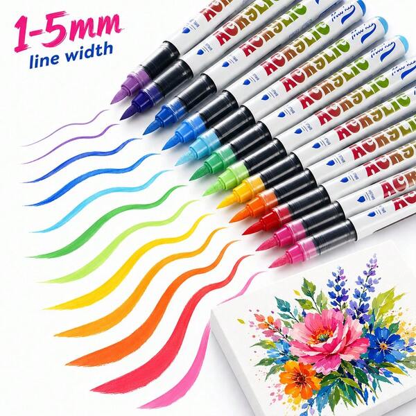 120/84/72/63/48/36/24/12 Spidol Cat Akrilik Cair Colors Direct, Pena Spidol Warna-warni, Set Mewarnai, Cepat Kering, Tahan Pudar, Sempurna untuk Melukis, Menggambar, Ilustrasi, Seni dan Kerajinan, Musim Kembali ke Sekolah untuk Buku Mewarnai dan Proyek DIY Lainnya, Cocok untuk Kertas, Kain, Kanvas, Kayu, Batu, Plastik, Kaca, Keramik, , Logam, dll., Perlengkapan Hadiah Paskah, Thanksgiving, Halloween, Natal