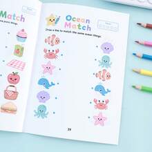 Children's Matching Puzzle Game Book, Find The Same Observation Training Activity Book, Back To School Learning Material, Teacher Classroom Reward Notebook, Holiday Learning Gift - Multicolor - View 8