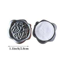25pcs Silver Wax Seal Stamps, Sealing Supplies, Envelope Seal Accessories, Gold Stickers, Multicolor, Multiple Sizes And Styles, Waterproof Photo Card Invitation Card Greeting Card Packaging Set, Suitable For Small Cards, Wedding Invitations, Scrapbook Gift Packaging - Silver Wax Seal [For You] - View 31
