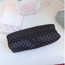 This Fashionable Pencil Case Features A Cute Mint Green Design With Polka Dot And Star Patterns, Simple And Sweet, Perfect For Middle And High School Students To Store Stationery, Combining High-Quality Appearance And Practicality - A - View 8