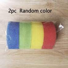 4pcs Multi-Color Smiling Face Sponges With Color-Coded Surface (Pink, Yellow, Green, Blue) And Hanging Hole, Versatile Household Cleaning Cloth For Daily Cleaning Needs (Random Color) - Cleaning Sponge - View 15