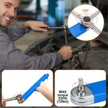 5pcs Universal Extension Wrench Set, Includes Socket Adapter, Torque Enhancing Extension Bar, Quick Release Socket Converter, Suitable For Car Repair, Mechanic Tools, DIY Garage Workshop, Essential Automotive Hand Tools - 1 Extension Bar + 3 Adapters + 1 Socket - View 6