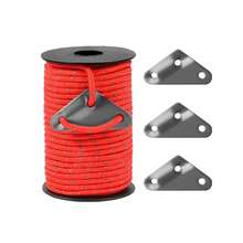 Reflective Paracord Rope 550Ib 30m 4MM 7 Strand Cords Lanyard Utility Parachute Cord For Tent Camping Hiking Survival Tactical Clothesline DIY Projects, 100FT - Multicolor - View 14