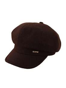 1pc Women's Beret Hat, Bohemian Party Casual Retro Court Style Cute Elegant Streetwear Solid Color Versatile Fashion Personalized Newsboy Cap, Literary Vintage Large Head Circumference Newsboy Cap, Minimalist Style Octagonal Hat, Suitable For Outdoor Travel - Multi-color - View 11
