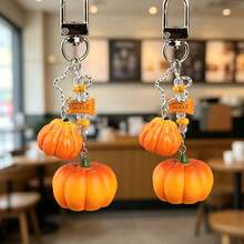 Realistic Vegetable Pumpkin Keychain, Sweet Girl Style Backpack Charm, Korean-Japanese Versatile Bag Accessory, Party Decoration - Multicolor - View 1