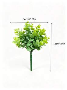 小型人造盆栽植物/仿真苔蘚石 (可選 1、2 或 3 件套) - 綠色植物配黑色花盆；適用於家居裝飾、辦公室、餐桌、農舍風格空間、陽台和浴室 - 彩色 - 查看 13