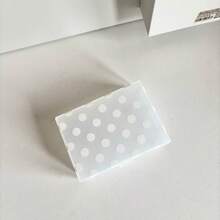 Pastel Polka Dot Frosted PP Storage Box Flip Lid Portable Mini Organizer Case For Photocard Washi Tape Stickers - A - View 9