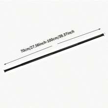 5 Sizes, Black Adjustable Closet Rod, Sturdy And Durable, 15.75-74.8 Inch Heavy Duty Closet Hanging Rod, Premium Metal Black Closet Rod, Suitable For Closet, Laundry Room, Partition Curtain Rod, Easy Installation - Black - View 12