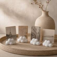 3/1 pieza Soporte para fotos con forma de nube, estantería de acrílico, estante de exhibición moderno, almacenamiento para libros, revistas, menús, álbumes de fotos, estante de exhibición multifuncional para el hogar, oficina, uso comercial, Halloween, artículos esenciales para dormitorios universitarios, artículos esenciales para camping, artículos esenciales para vacaciones, verano, decoración de habitaciones, decoración del hogar y accesorios, accesorios para escritorio de oficina - Multicolor - Ver 2