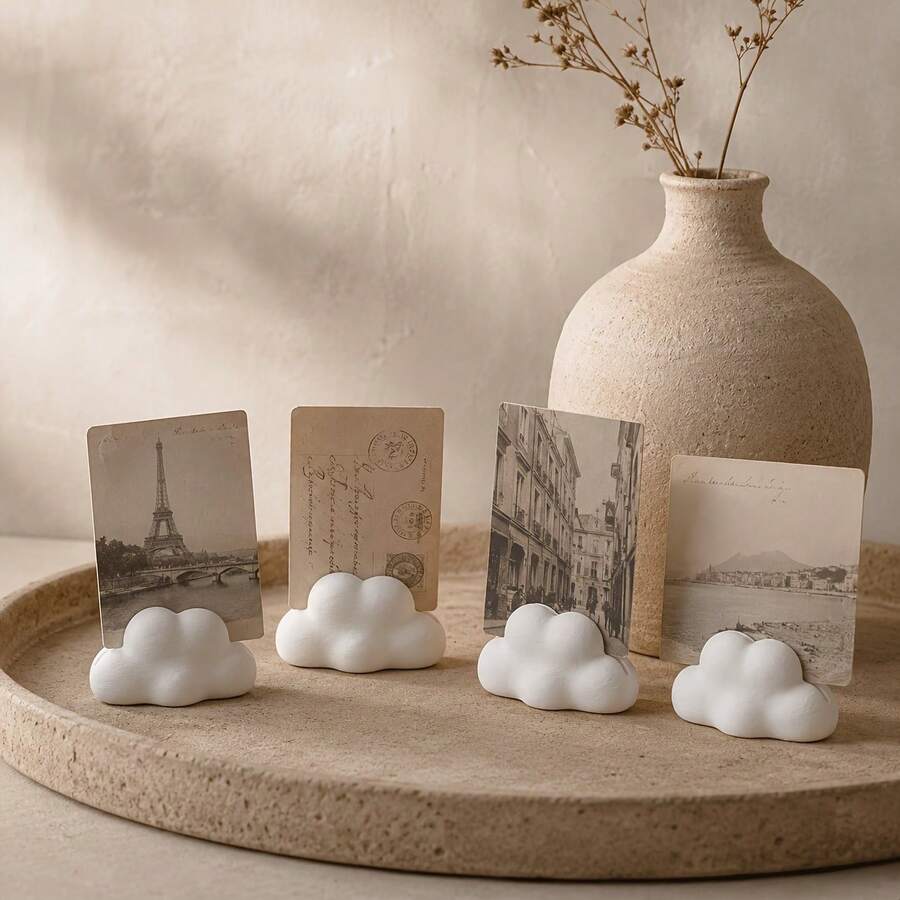 3/1 pieza Soporte para fotos con forma de nube, estantería de acrílico, estante de exhibición moderno, almacenamiento para libros, revistas, menús, álbumes de fotos, estante de exhibición multifuncional para el hogar, oficina, uso comercial, Halloween, artículos esenciales para dormitorios universitarios, artículos esenciales para camping, artículos esenciales para vacaciones, verano, decoración de habitaciones, decoración del hogar y accesorios, accesorios para escritorio de oficina