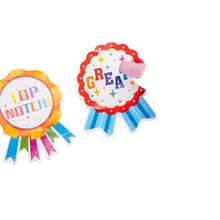 100pcs Scalloped Edge Award Stickers, Large Capacity Roll, Kindergarten Classroom Praise Stickers - Multiple Styles - View 5