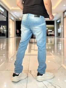 Men's Slim Fit Stretch Denim Jeans - 布萊頓藍隊 - 查看 3