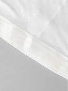 1件女款素色希賈布內帽，附天鵝絨防滑條，柔軟日常頭飾 - 天鵝絨防滑款-白色 - 查看 7