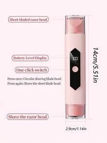 SKYWORTH 300mAh Women's Travel Electric Shaver, Dual-Head Rechargeable Portable Razor, Compact And Lightweight, Suitable For Face, Bikini Area And Underarms - View 12