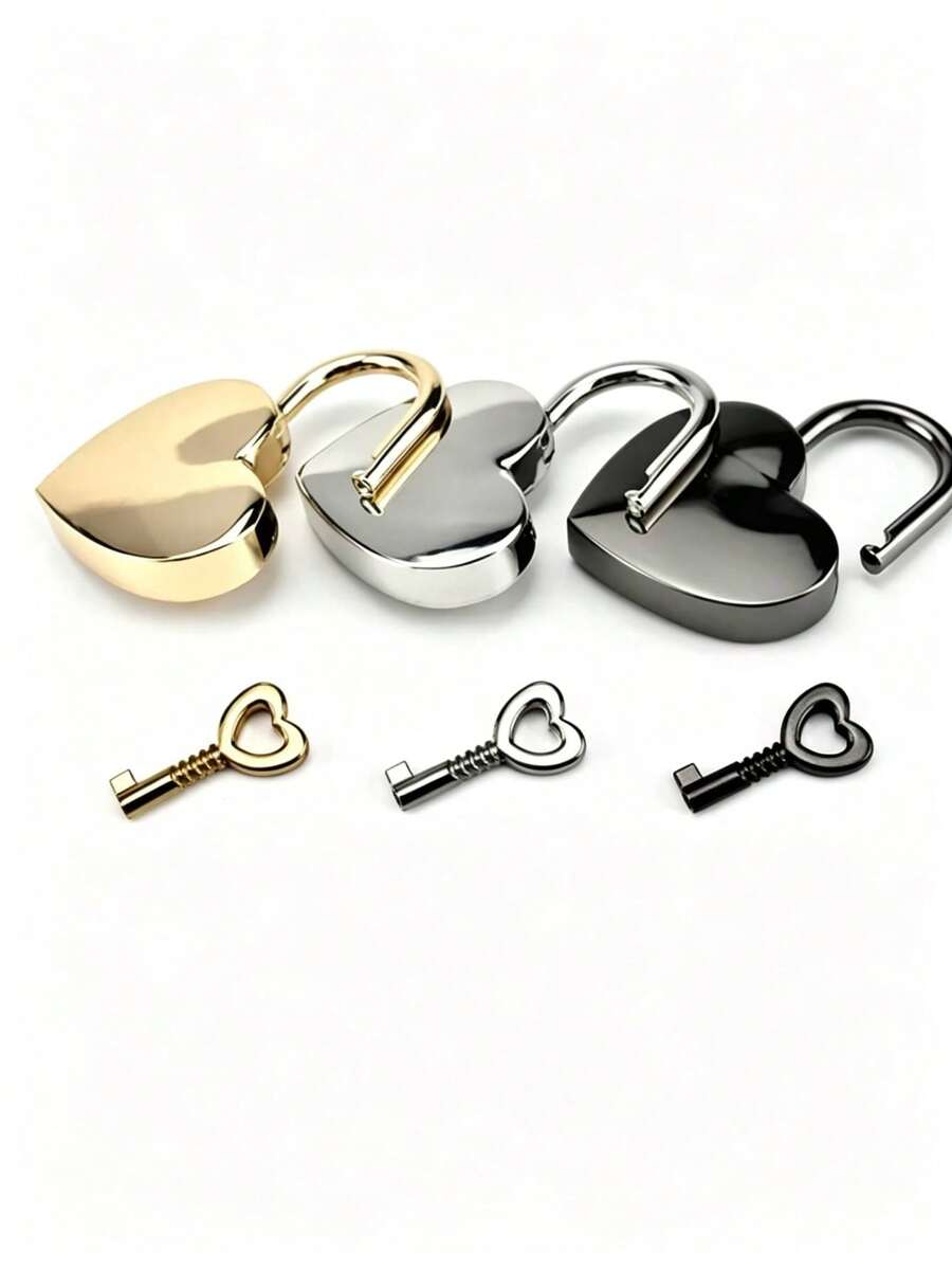 1/2pcs Premium Alloy Mini Heart Lock, Anti-Rust Anti-Theft Metal Padlock, Creative Beautiful Decorative Heart-Shaped Lock - High-Quality Alloy Material, Durable And Wear-Resistant, Electroplated Anti-Corrosion, Mini Easy To Carry, Suitable For Room Cabinet Door Lock Protection, Luggage Bag Anti-Theft, Diary Protection. Exquisite Anti-Rust Personalized Blue Lock, Compact Anti-Theft Auxiliary Door Lock, Beautiful Decoration For Cabinet Storage, Practical Lock Protection Cabinet Storage Accessory
