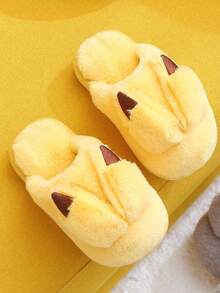 Children's Slippers Autumn/Winter New Style Small/Medium/Large Kids Cute Cartoon Rabbit Ear Indoor Bedroom Floor Slippers - Yellow - View 3