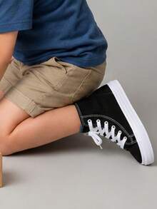 Kids Tennis Shoes - Black - View 3
