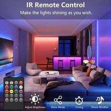 LQHZMYY 1pc USB Powered Color Changing Neon LED Strip Light - Multi-Color, Sound Activated, Dimmable, IP65, Remote Control, DIY, DC5V, Ideal For Valentine's Day, Movie Theme, Party, Girlfriend/Friend Gift, Party Lighting Colorful Atmosphere USB Powered Neon Party Lights - RGB - View 4