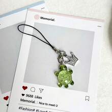 1 buah Liontin Gantungan Ponsel Kura-kura Berkedip, Universal untuk Smartphone, Universal untuk USB Flash Drive, Liontin Kecil yang Indah - MultiWarna - View 14
