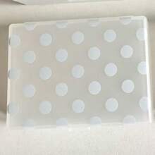 Pastel Polka Dot Frosted PP Storage Box Flip Lid Portable Mini Organizer Case For Photocard Washi Tape Stickers - A - View 7