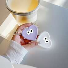 Stiker Ponsel Silikon Warna-warni Macaron Lucu 3D Mata Besar dan Hati, Gaya Gadis Lembut untuk Desktop, Aksesori Dekorasi Ponsel Portabel Kartun Serbaguna - MultiWarna - View 8