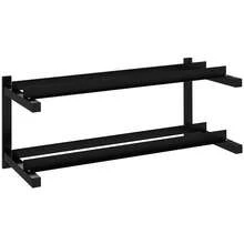 Wall-Mounted Dumbbell Rack, 2-Tier Weight Stand, Space-Saving And Multi-Functional Steel Organiser For Home Gym, Black - T0001-01-12423 - View 1
