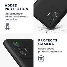 Compatible With 11T, 11T Pro Phone Case, With Camera Protection, Slim Shockproof Flexible Black Matte Soft Silicone Protective Cover - Black - View 5