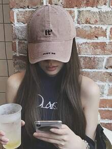 1 buah Topi Baseball Vintage Amerika Wanita, Bahan Lembut Bordir Tangan, Cocok untuk Bepergian, Berbelanja, dan Pemakaian Sehari-hari - beraneka warna - View 6