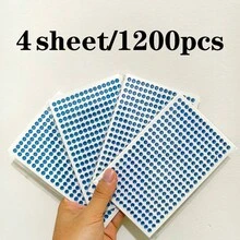300/2400 piezas Pegatinas de strass de 5 mm, pegatinas de gemas, pegatinas de joyería autoadhesivas, pegatinas de strass brillantes para manualidades, decoración de maquillaje de ojos, adecuadas para ojos y uñas, múltiples estilos de pegatinas de strass acrílicas - A - Ver 18
