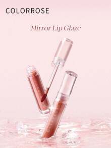COLORROSE 1件 5.5ml CR400 鏡面亮澤唇釉 絲滑滑順；絲絨高顯色透亮保濕唇彩 奶油質地豐潤；持久長效輕盈顯色 適合女性女孩；日常穿搭 工作 辦公室 派對 - CR400 - 查看 7