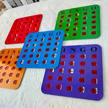 1 Set Bingo Game Cards, Multiple Color Options Fun Board Game, Thick Durable Cardboard Material, Clear Number Markings + Covers, Easy To Operate And Learn, Sports Leisure And Entertainment Equipment, Family Gathering Logical Thinking Training Board Game - Multicolor - View 8