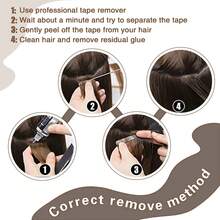 Tape In Hair Extensions 100% Remy Human Hair Red Color Invisible Tape Ins Hair Extensions For Women Highlight Color Hairpieces For Cosplay Or Daily Use 10Pcs/Pack 25g - SRed - View 11