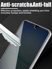 3pcs,Privacy Tempered Glass Screen Protector,Anti-Peeping,Anti-Fingerprint,Anti-Scratch,Anti-Collision,Easy Installation,Compatible With Galaxy M55/M54/M53/M52 5G/ M14/A90/A80/A73/A72/A71/ A70/A70s/A56/A55/A54/A53/A52/A52S/A51 4G/5G/A50/A50/A15/A16/A17 And Other Models. - Black - View 6