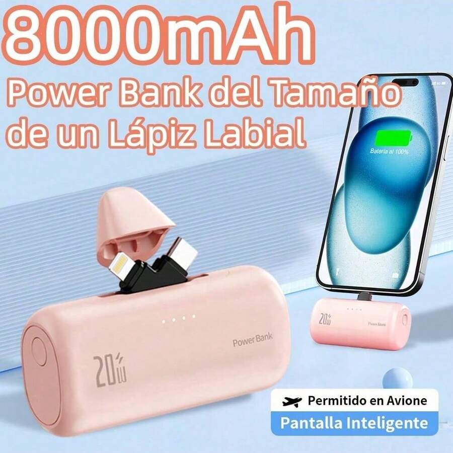 JIDITECH Power Bank - Rosa - View 1