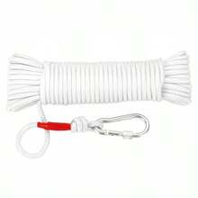 1-Buckle Nylon Rope, Camping Gear, Pet Leash And Outdoor Activities, Camping Gear Essentials | Durable Rope | Rope Head Details - White - View 17